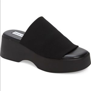 steve madden kareena black flatform sandal